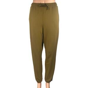 Madewell MWL Brown Tapered Leg High Rise Drawstring Trousers Jogger Pants Size M